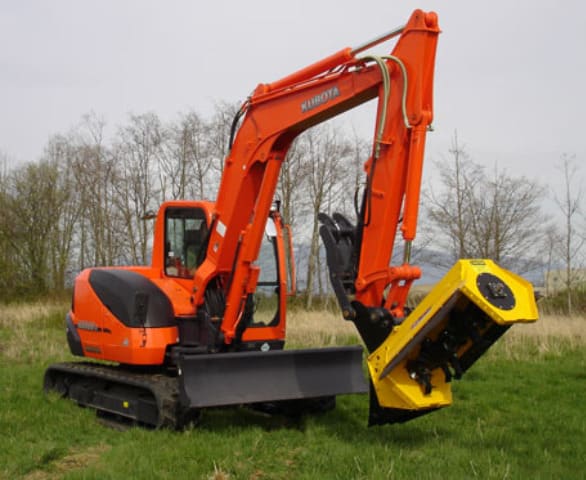 KX121-3 Super Series Compact Excavator with New 6-in-1 Blade 