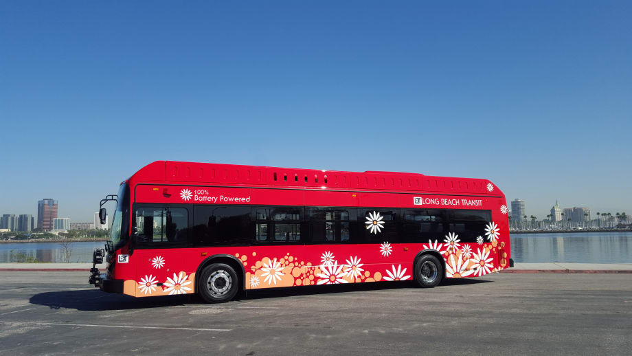 Long Beach Transit debuts battery-electric bus fleet