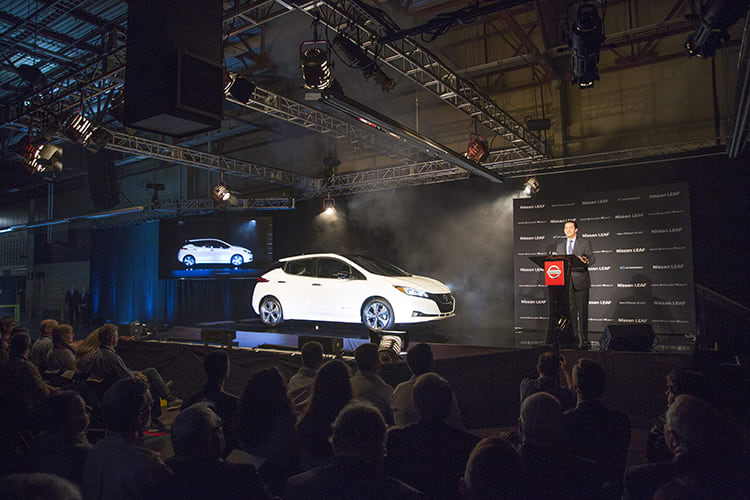 Nissan Begins 2018 Leaf Production