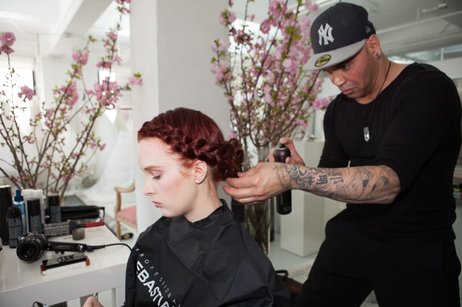 Braided Updo at Christian Siriano Inspires for Wedding Season