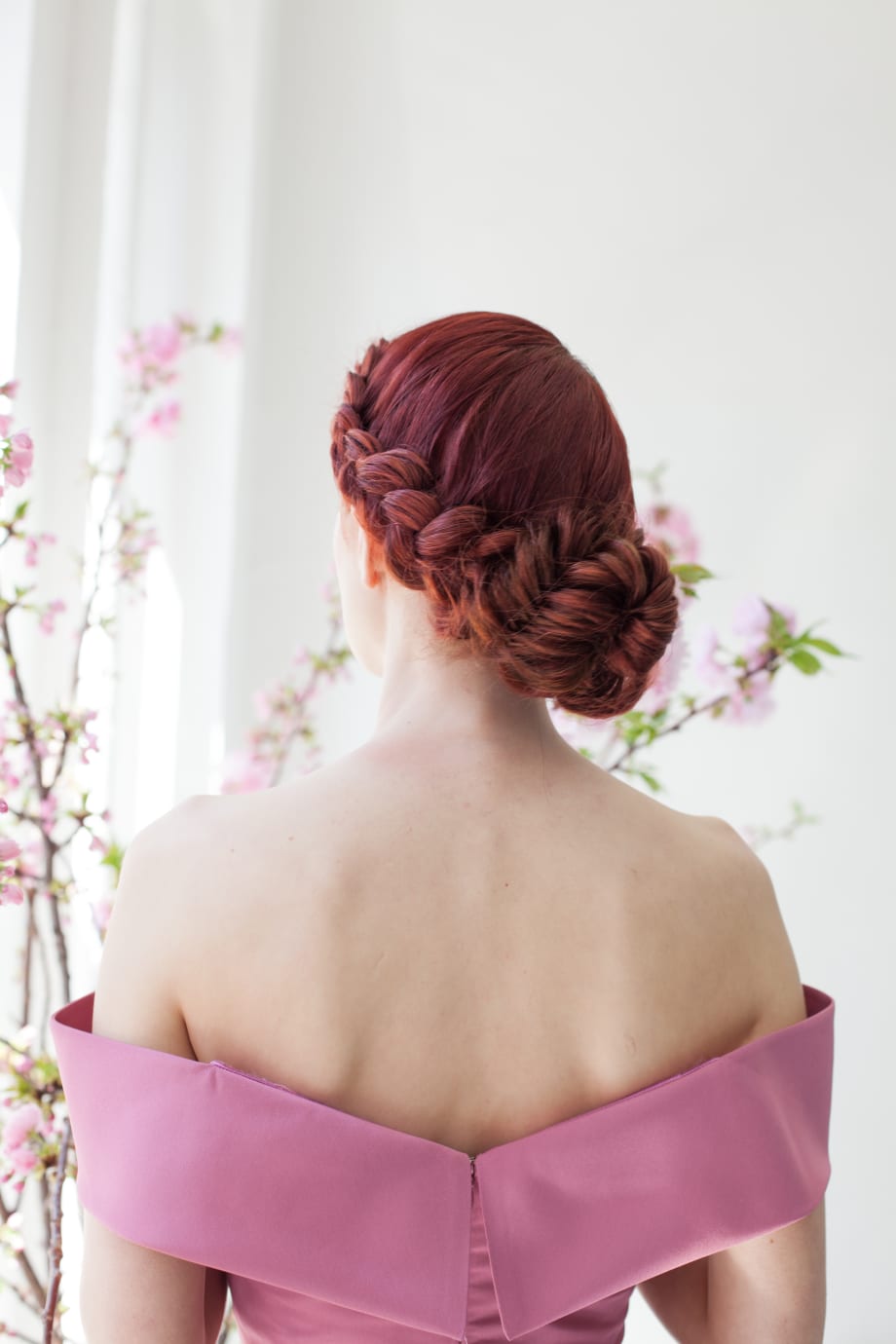 Braided Updo at Christian Siriano Inspires for Wedding Season
