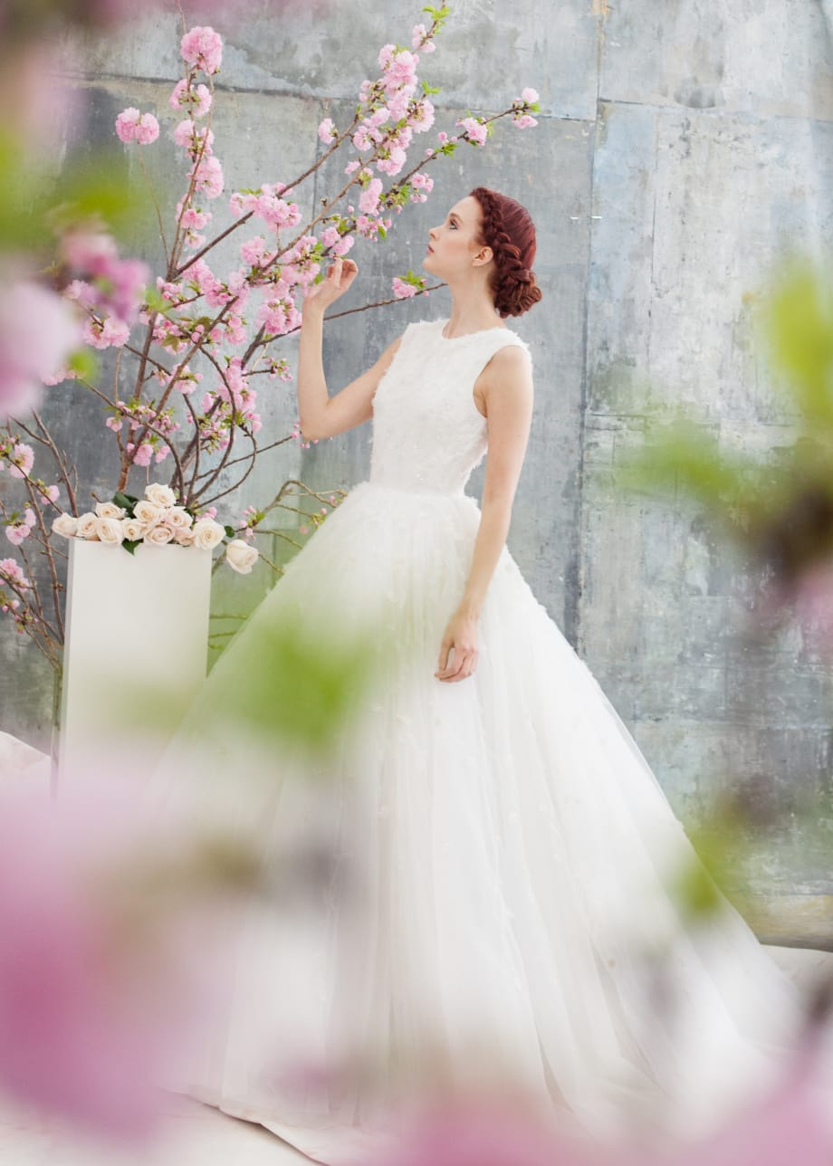 Braided Updo at Christian Siriano Inspires for Wedding Season