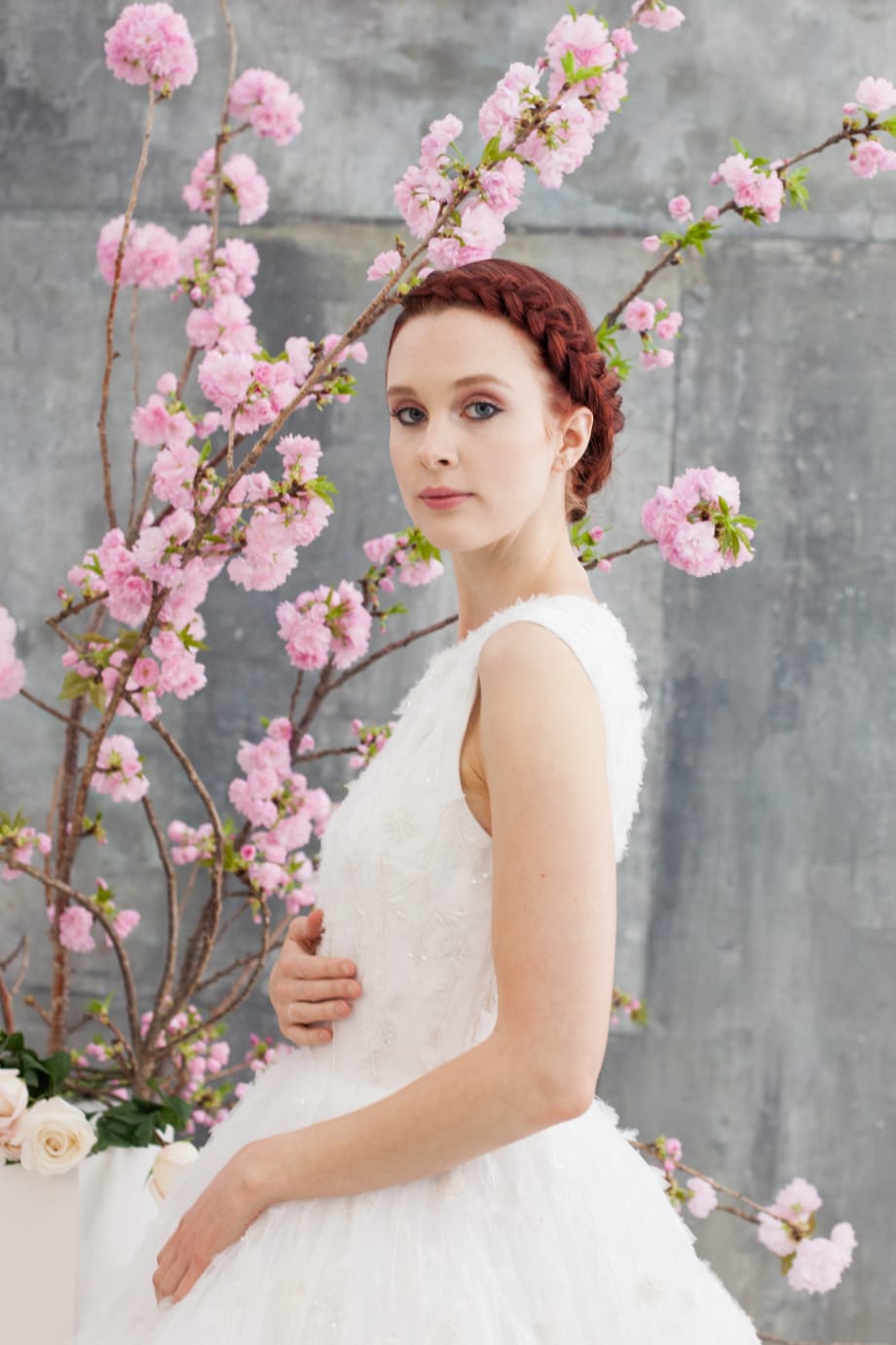 Braided Updo at Christian Siriano Inspires for Wedding Season