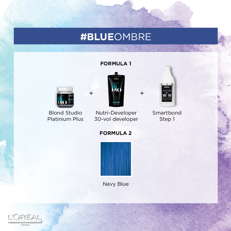 HOW-TO: Navy #BLUEOMBRE Hair Color by L'Oreal Professionnel