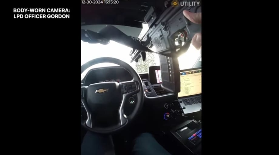 Video: Indiana Officer Under Fire During Pursuit Shoots Back Through Own Windshield