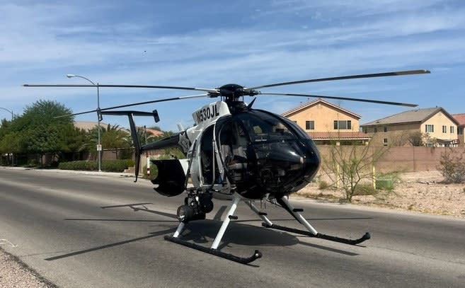 Las Vegas Police Helicopter Makes Precautionary Landing