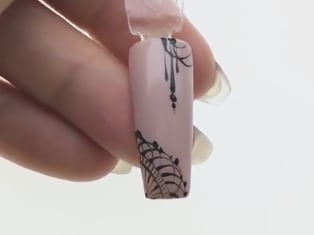 Elegant Lace Design with Magic Gel System