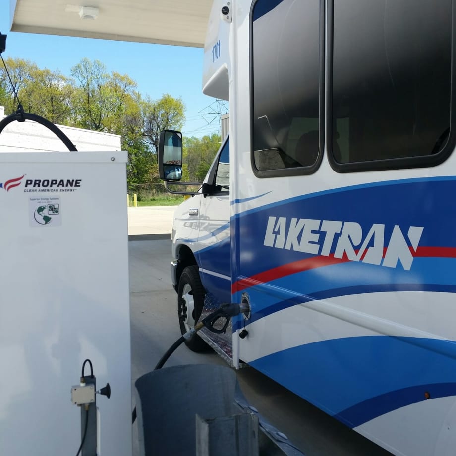 Laketran opens $1.6M propane autogas fueling station, new buses