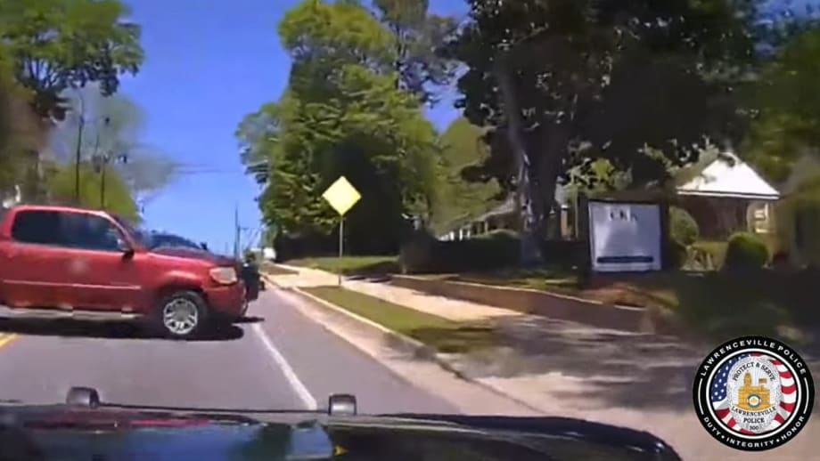 Video Shows GA Patrol Vehicle Struck Head On By Stolen Truck