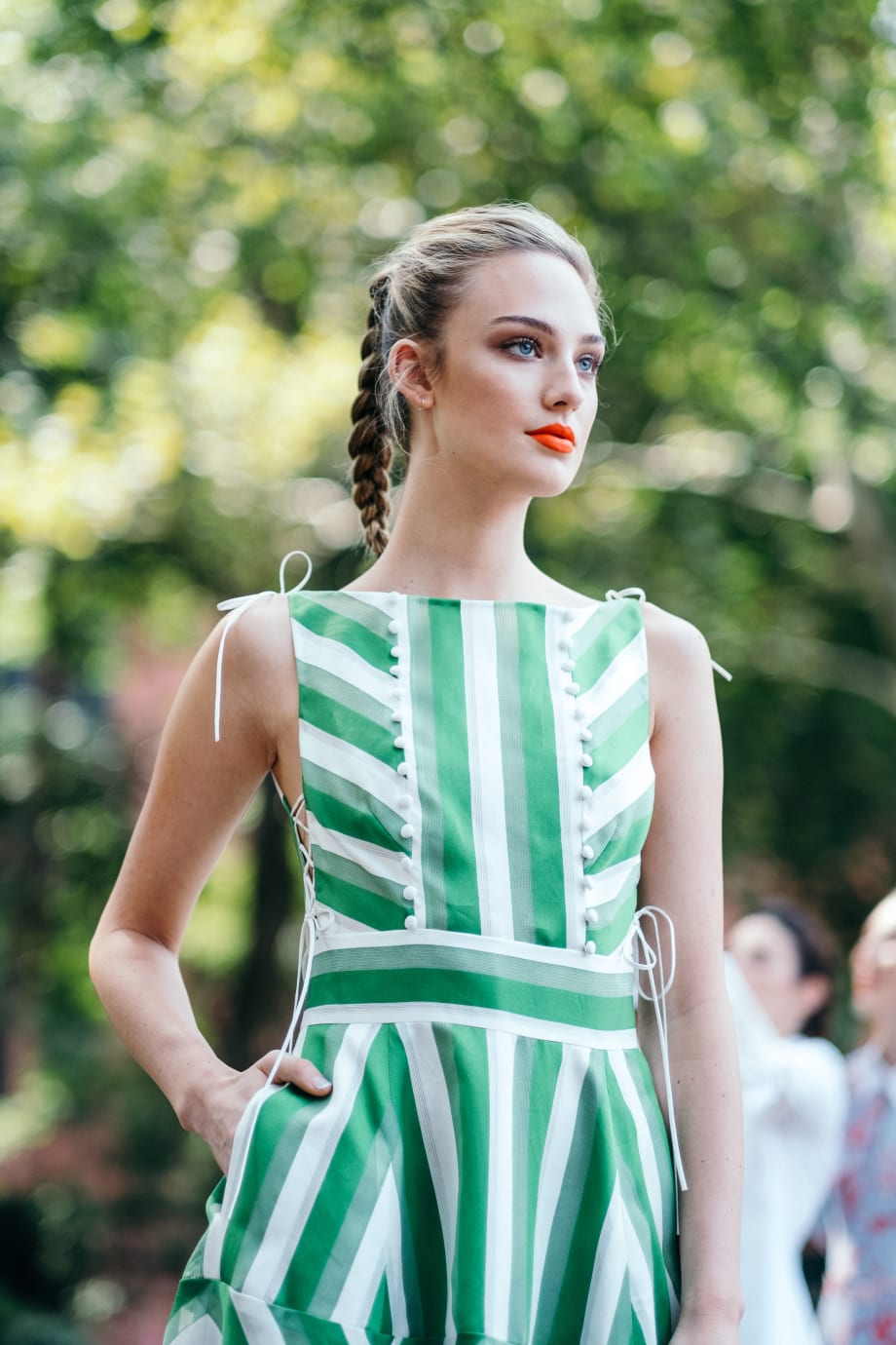 KMS' Lori Panarello Creates Braid Style for Lela Rose Spring 2018 Fashion Presentation