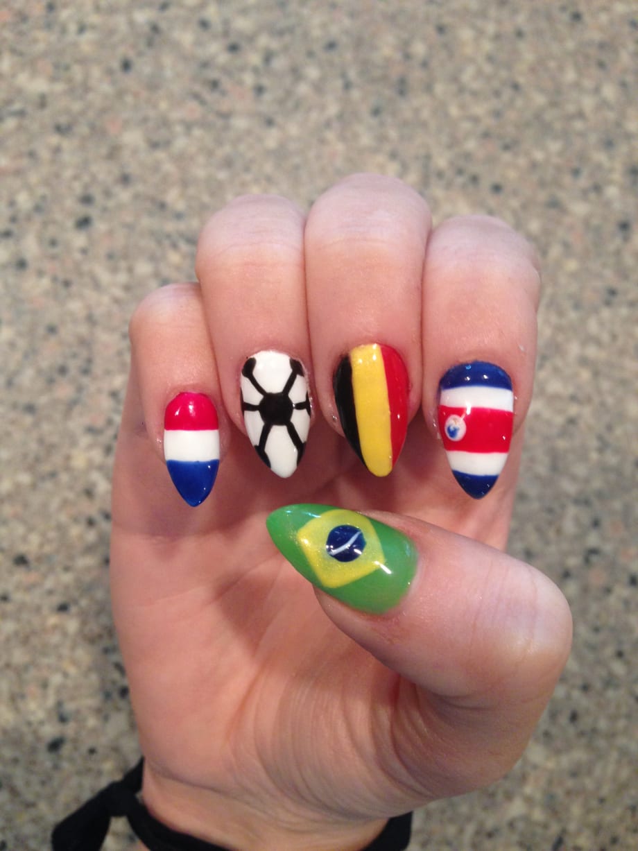 World Cup 2014 Nail Art