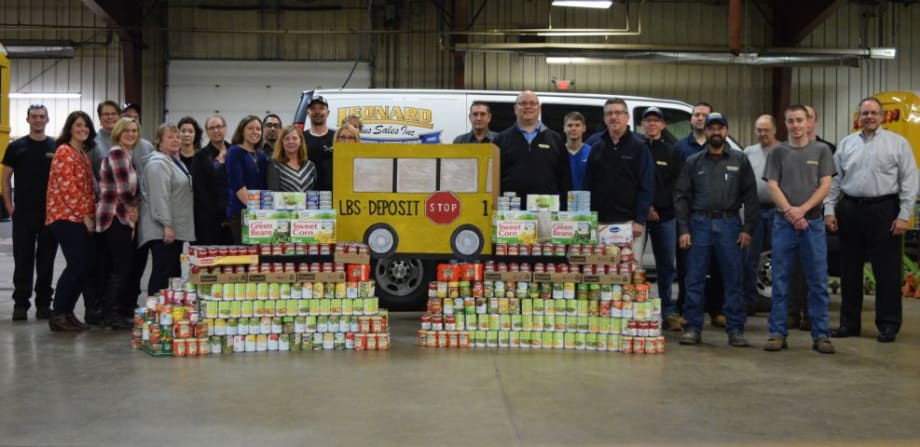 School Bus Dealer Launches Charity Initiative, Donates to Food Banks