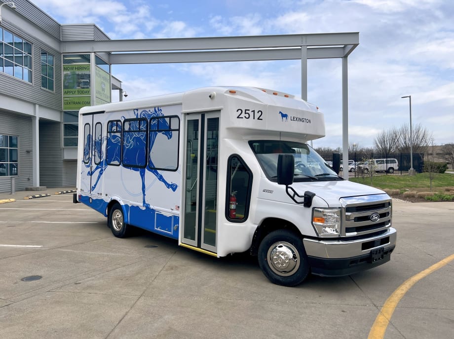 A new LexRide vehicle for Lextran's on-demand service.