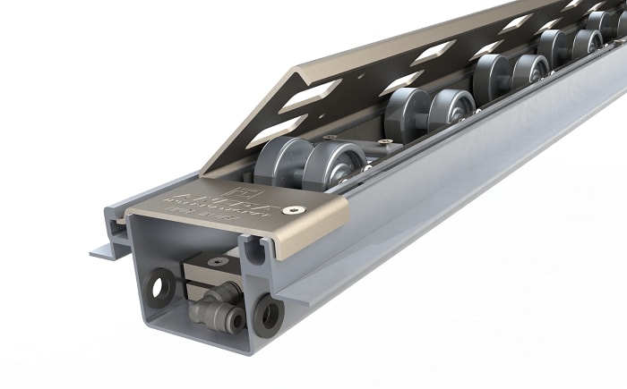 Retract-A-Roll Pneumatic Roller Track System Improves Cargo Handling