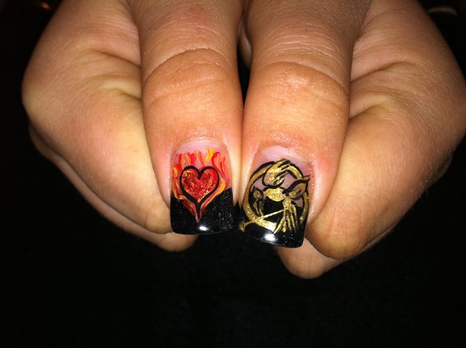 The Hunger Games-Inspired Nail Art