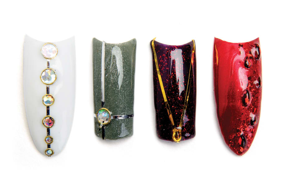 Nails to Glam Up Your Little Black Dress