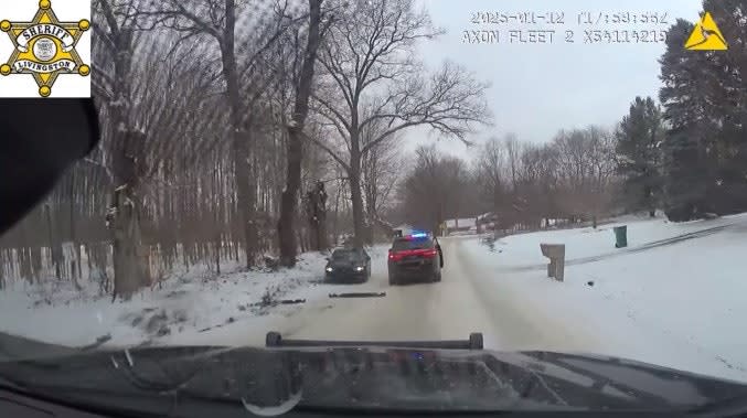 Michigan Pursuit Ends with Deputies Aiding Driver who Cut Own Neck