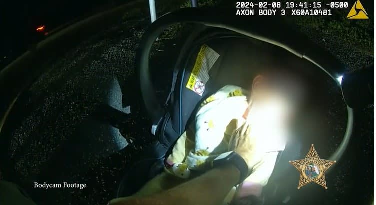 Florida Deputy Saves Life of Baby Trapped in Wrecked SUV