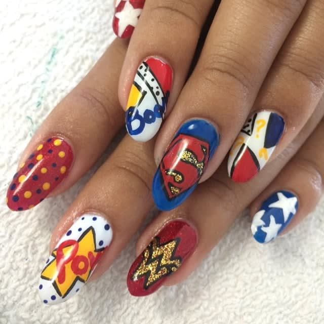 Comic-Con Nails: Comic Book Nail Art for Heroes and Villains