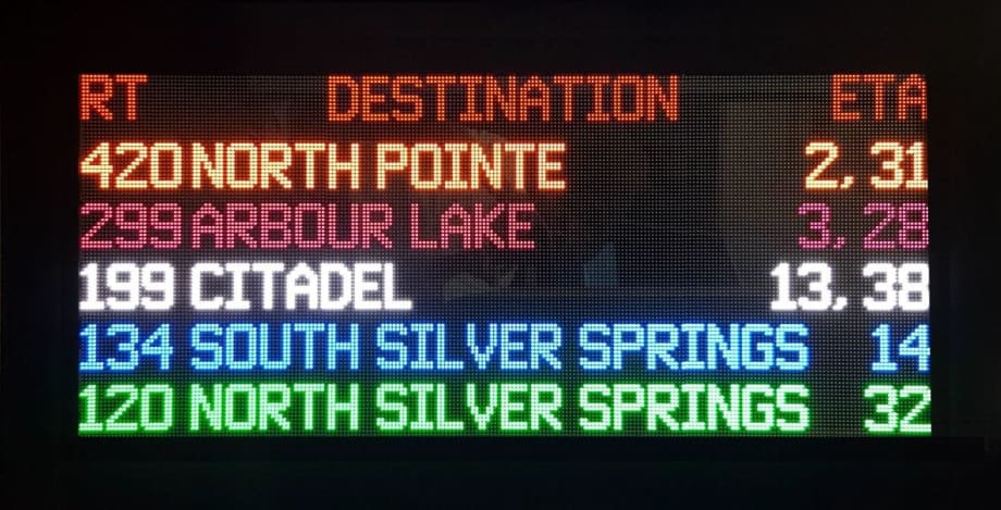 Luminator debuts full-color display sign system, stairwell light for transit