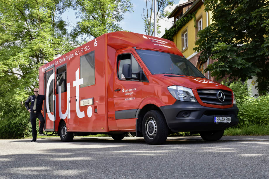 Mercedes-Benz Sprinter Used as German Mobile Bank Branch