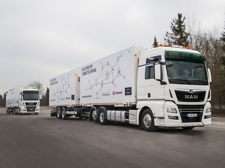 Real-World Truck Platooning Test with Real Truck Drivers