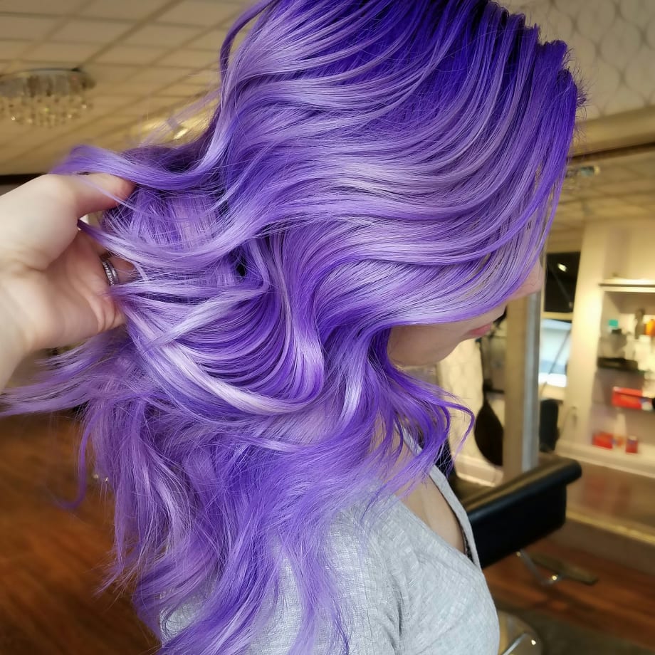 MAKEOVER: Basic Blonde To Purple/Lilac Melt