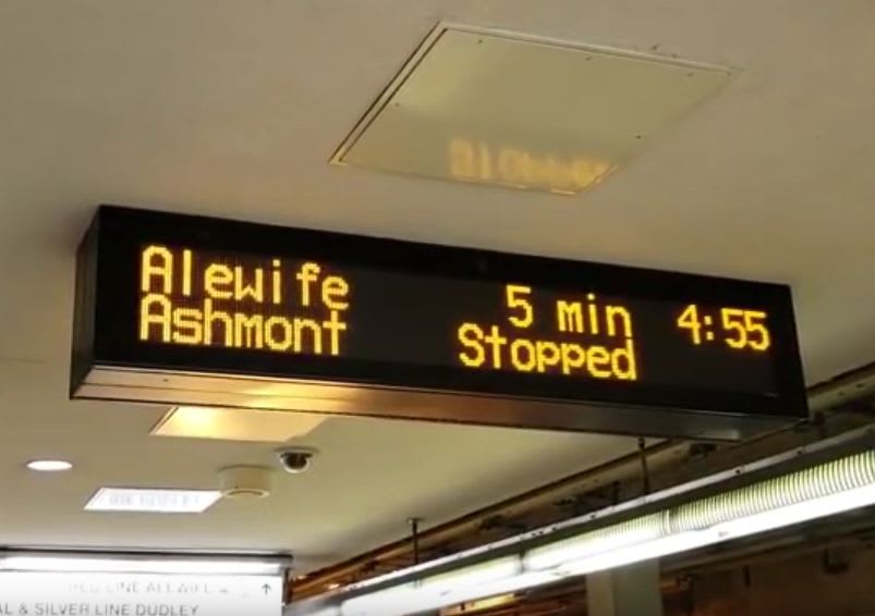 MBTA introduces 'stopped-train' messaging on 3 rail lines