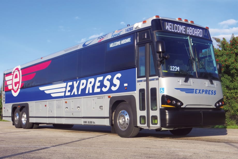 MCI delivers first Commuter Coach to Broward County