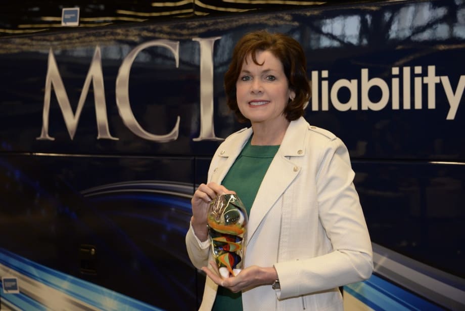 MCI's Ziska receives 'Women in Buses' award at ABA event