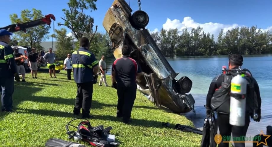 Miami-Dade Police Find Multiple Crime-Connected Cars in Lake
