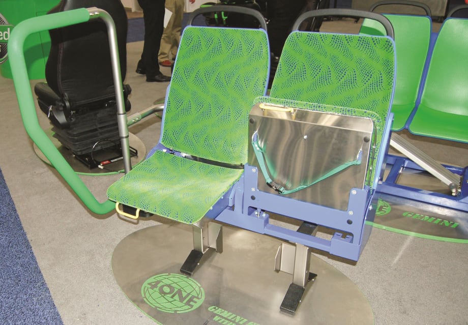 Split flip seats in gemini