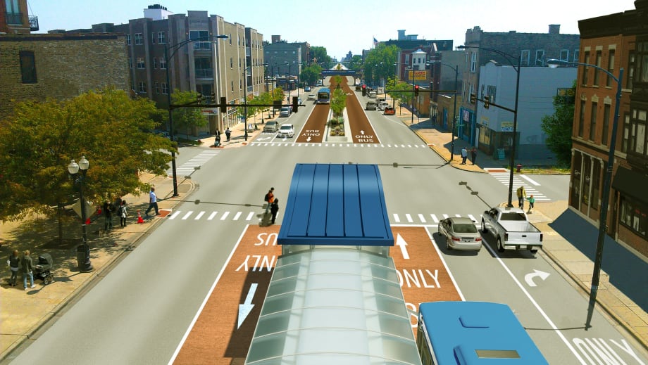 Chicago unveils proposed BRT lane configurations