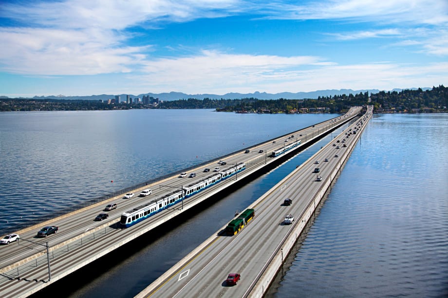 Seattle's Floating Bridge is High-Tech Light Rail Link