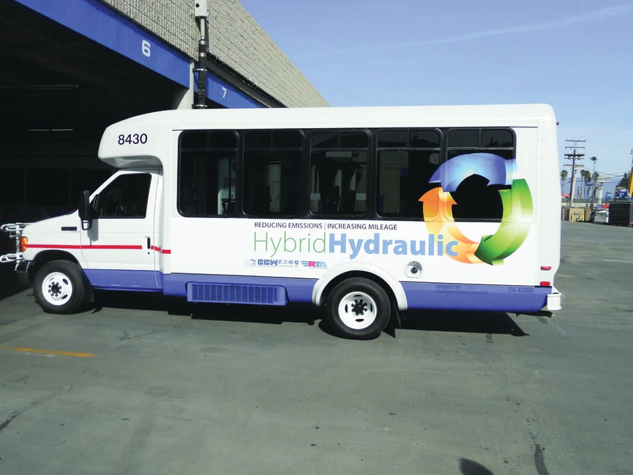 Riverside Transit tests hydraulic hybrid system