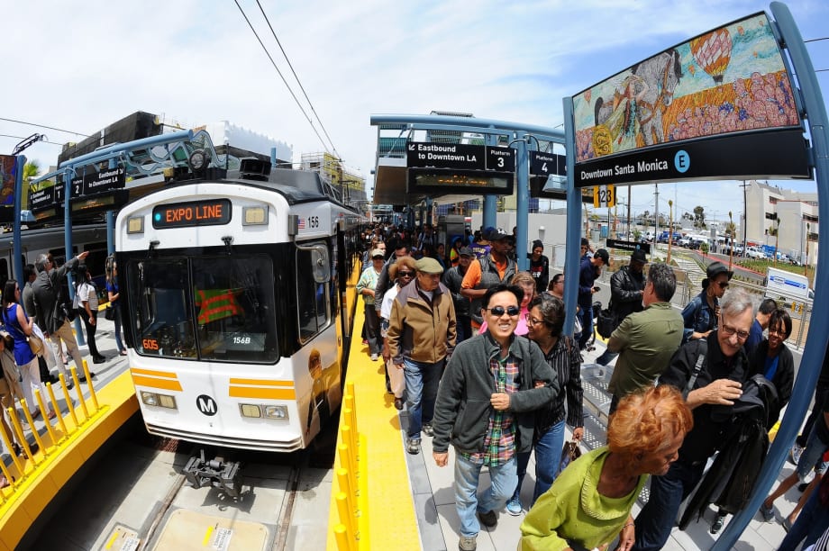LA's Expo Line Takes Light Rail to Pacific Coast
