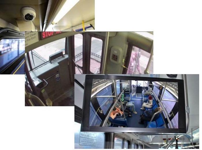 Luminator showcasing INFOtransit passenger info system with Apollo CCTV