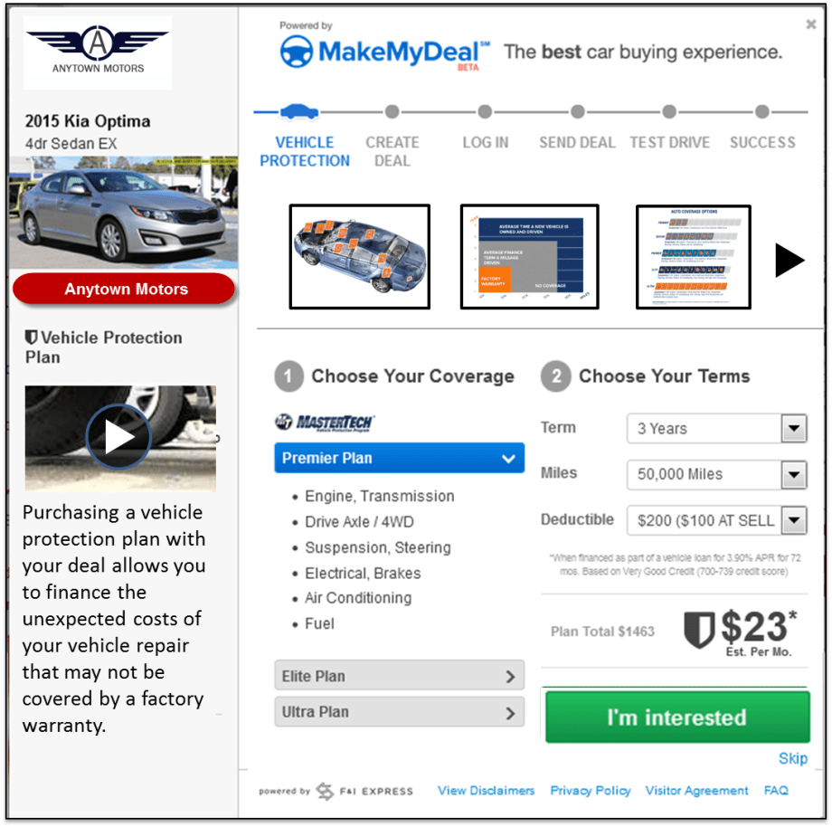 MakeMyDeal Rolling Out F&I Connect Tool