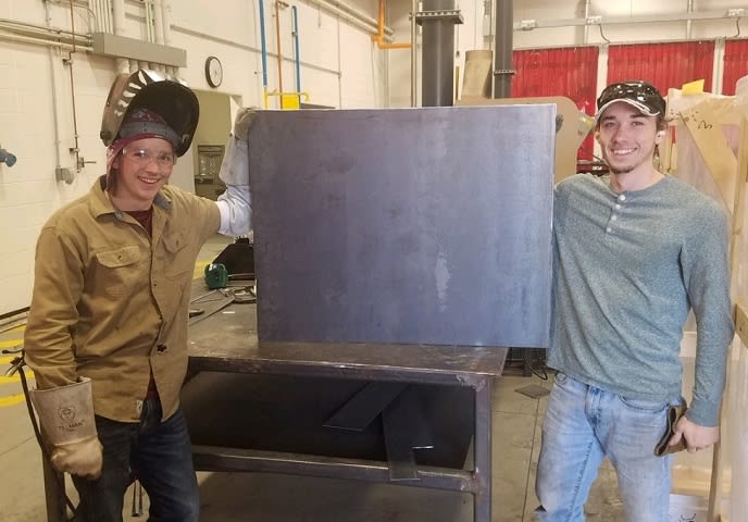 Instructors, Students Build Wheelchair Ramp for Family in Need