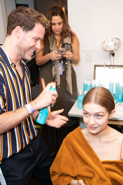 NYFW: Low Ponytail and Natural Texture Looks by Kevin Hughes for Oscar de la Renta and Moroccanoil