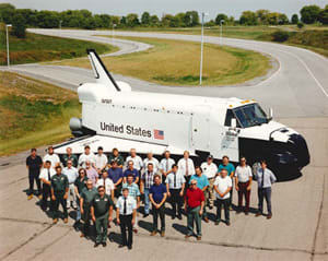 Mack Delivers Special Shuttle to Kennedy Space Center