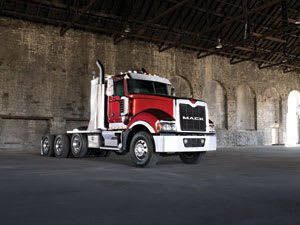 Mack's 'Big Dog' Titan Has 16-liter Power, Extra Strong Chassis, Bold Styling