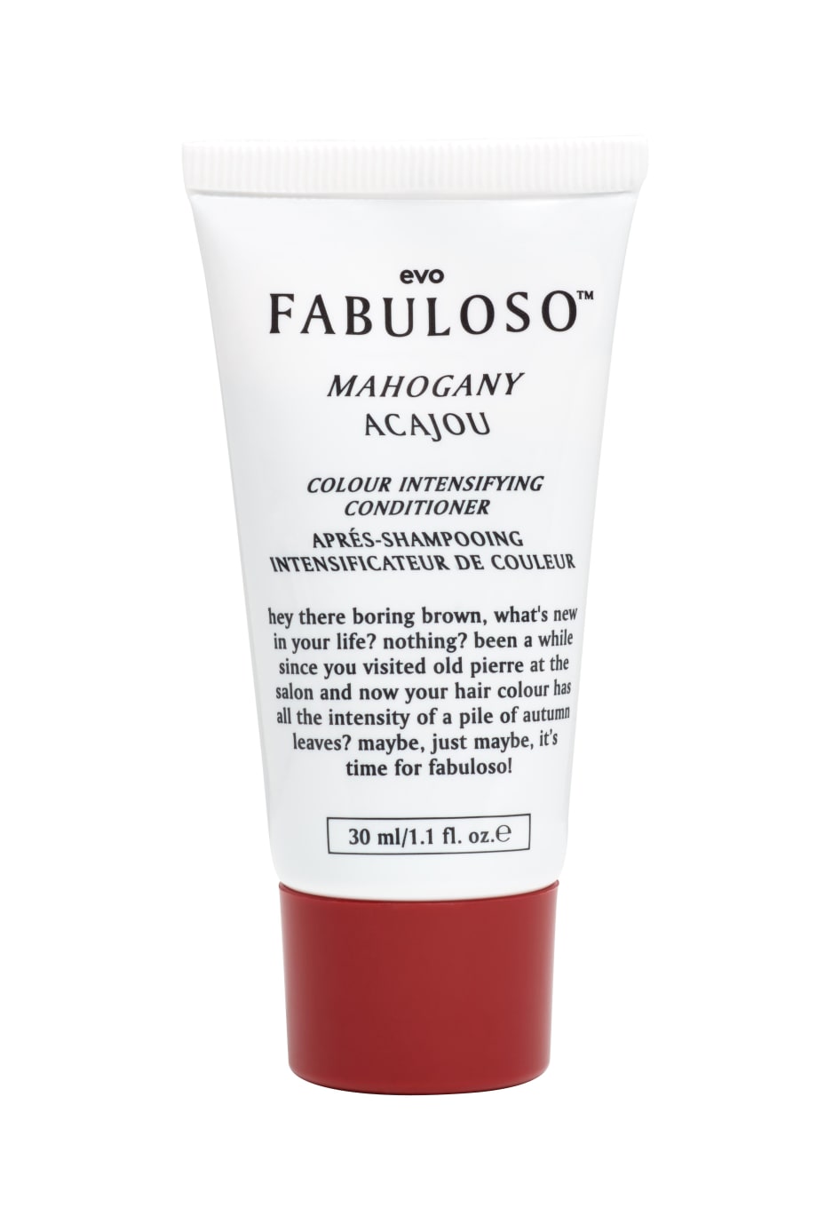 Evo Presents Fabuloso Color Intensifying Conditioner in 30mL Trial-Sized Tubes