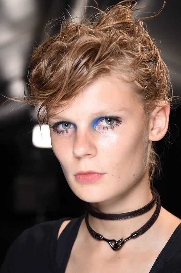 NYFW How-To: Blue Eye Makeup Gets a Twenty-First Century Upgrade