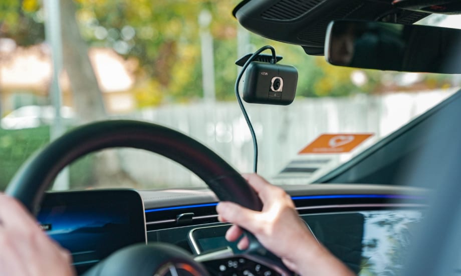 HopSkipDrive dashcam in a car.