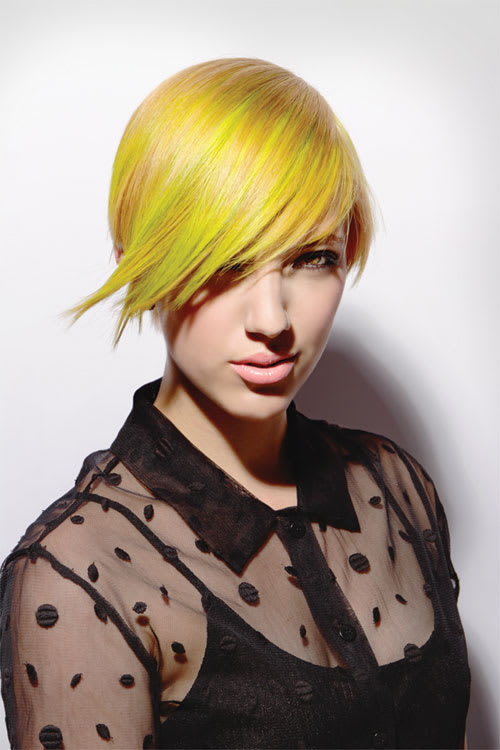 Afterglow: Creating Neon Yellow Hair Using Paul Mitchell Color