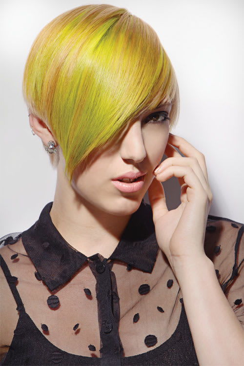 Afterglow: Creating Neon Yellow Hair Using Paul Mitchell Color