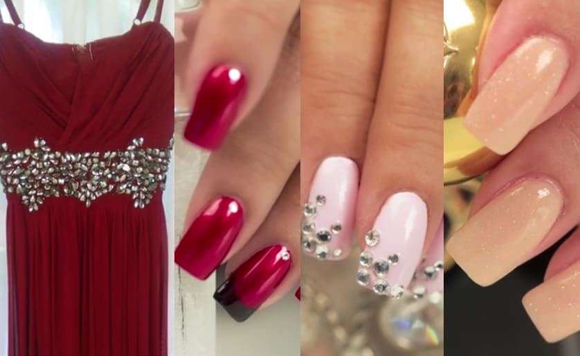 Three Nail Art Designs To Match A Gown