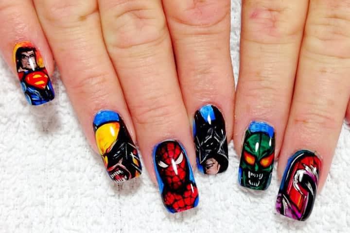 Comic-Con Nails: Comic Book Nail Art for Heroes and Villains