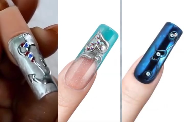 Mia Secret's Chrome Mirror: Three Designs (Spanish)